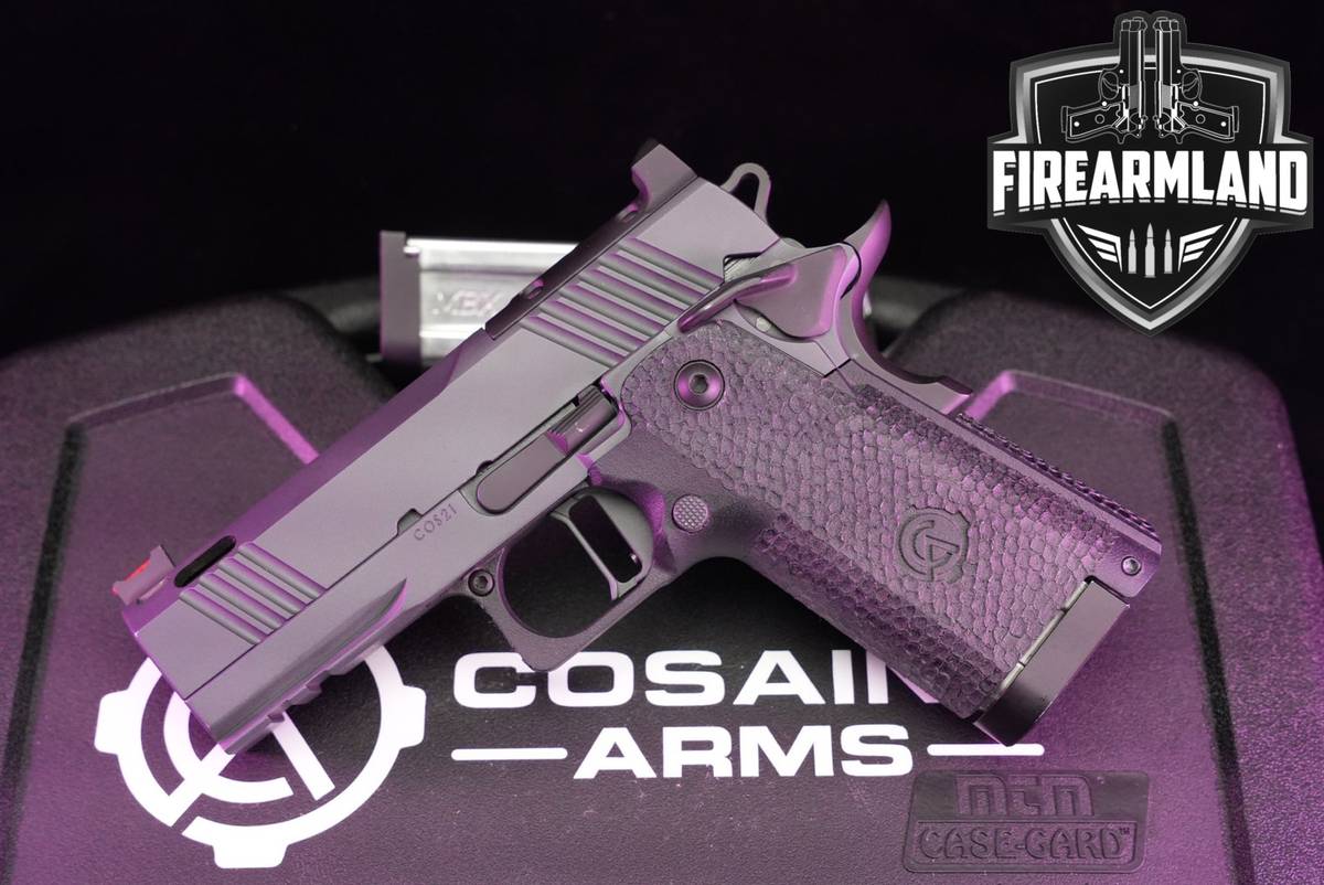 Cosaint Arms COS21 Compact 9mm Optics-Ready 1911 Gray +2 MAGS & ORIG CASE