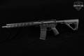 Spikes Tactical ST-15 Calico Jack; Pirates of the Caribbean 'The Flying Dutchman' Captain Jack Sparrow magwell engraving; Pirate selector legends Parley/Arrr/Plunder 5.56mm NATO Black in Very Good Condition Image 2