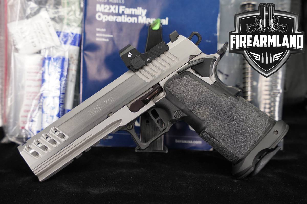 Bersa M2XI 9mm Brushed Stainless 1911 2011 M2-XI +2 MAGS, ORIG CASE, OPTICS