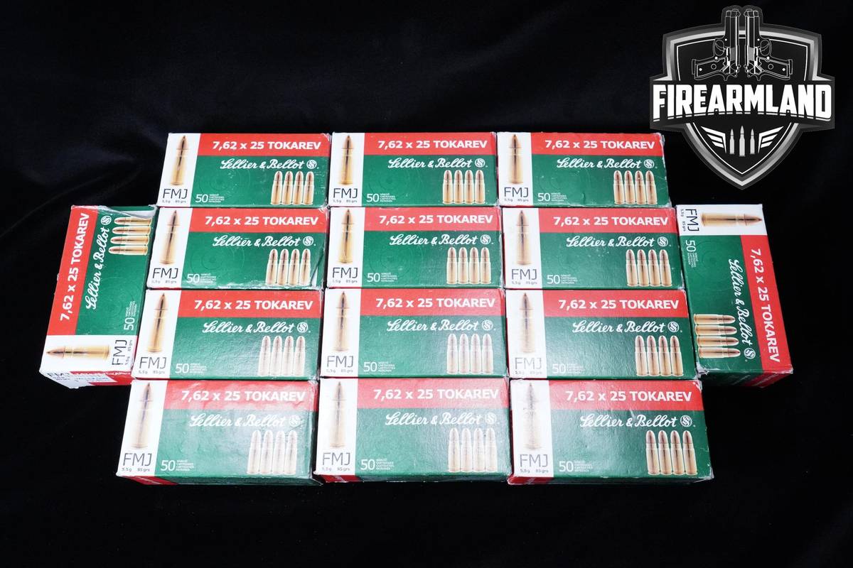 7.62X25mm Tokarev Ammo 7.62X25mm-Tokarev Ammo 700 ROUNDS