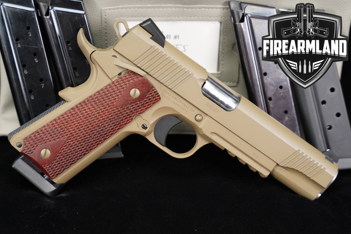 Tisas 1911 Raider 9mm 5" Government-USMC FDE +5 MAGS