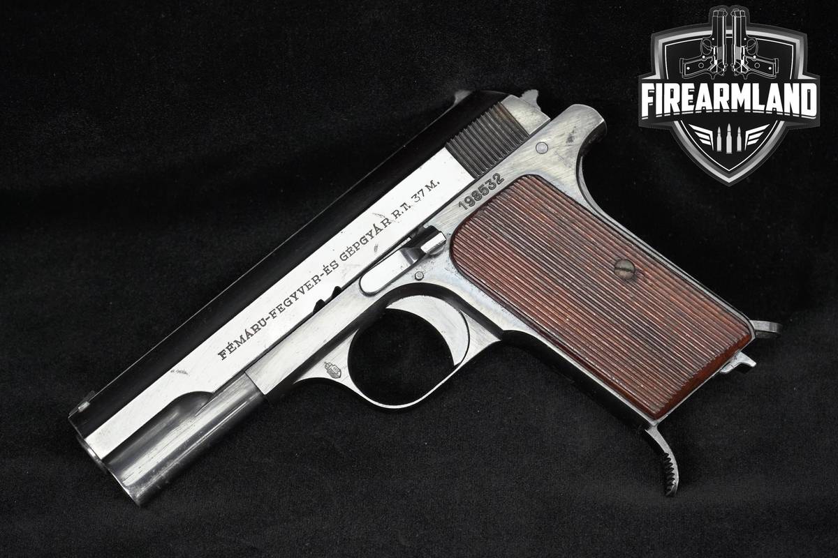 WWII 1943 FEG Model 37M Hungarian Military Pattern 380 ACP 4.3 Blued Pistol