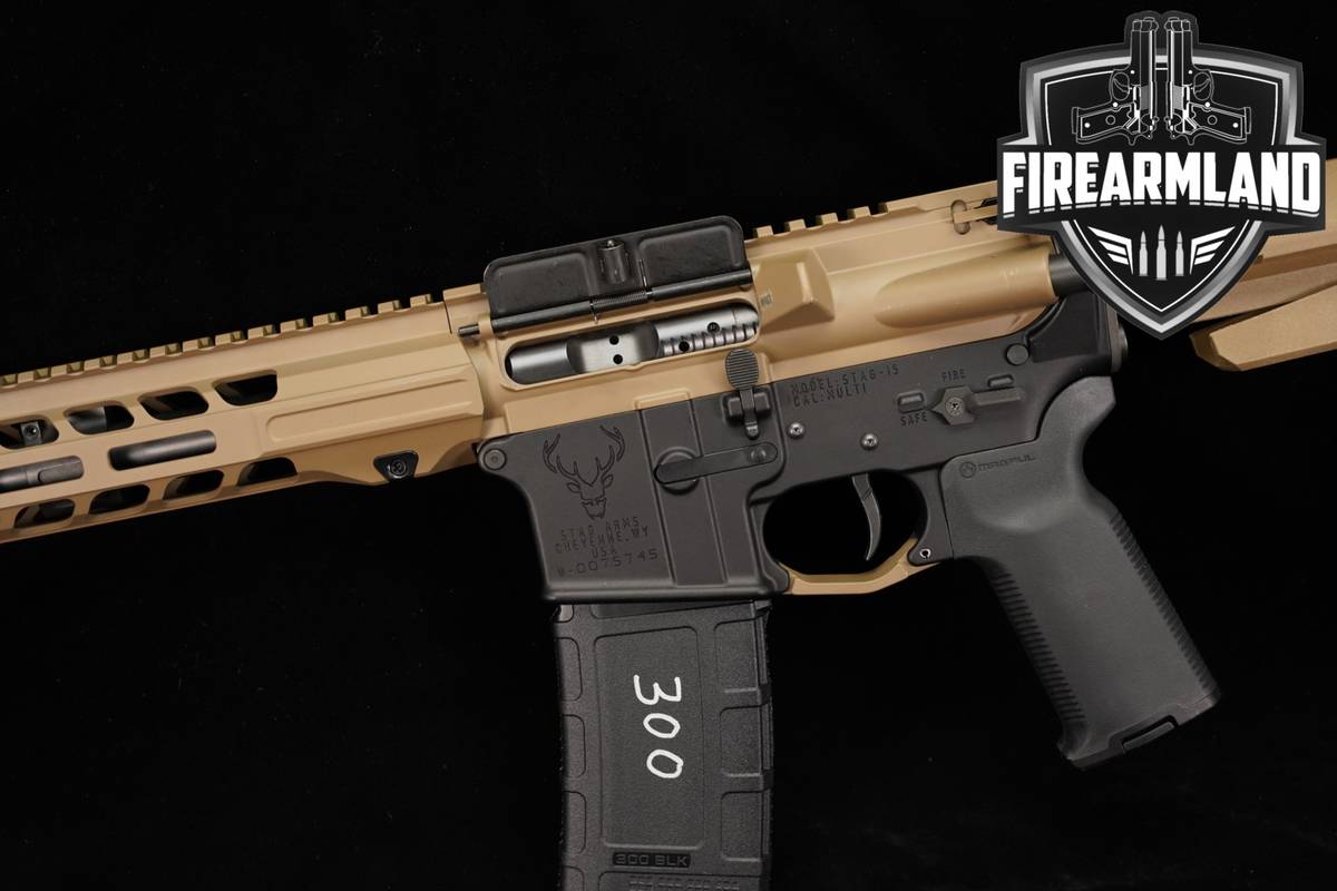 RARE LEFT HAND Stag Arms AR-15 300 Blackout AR15 10.5" Two-Tone FDE STAG15