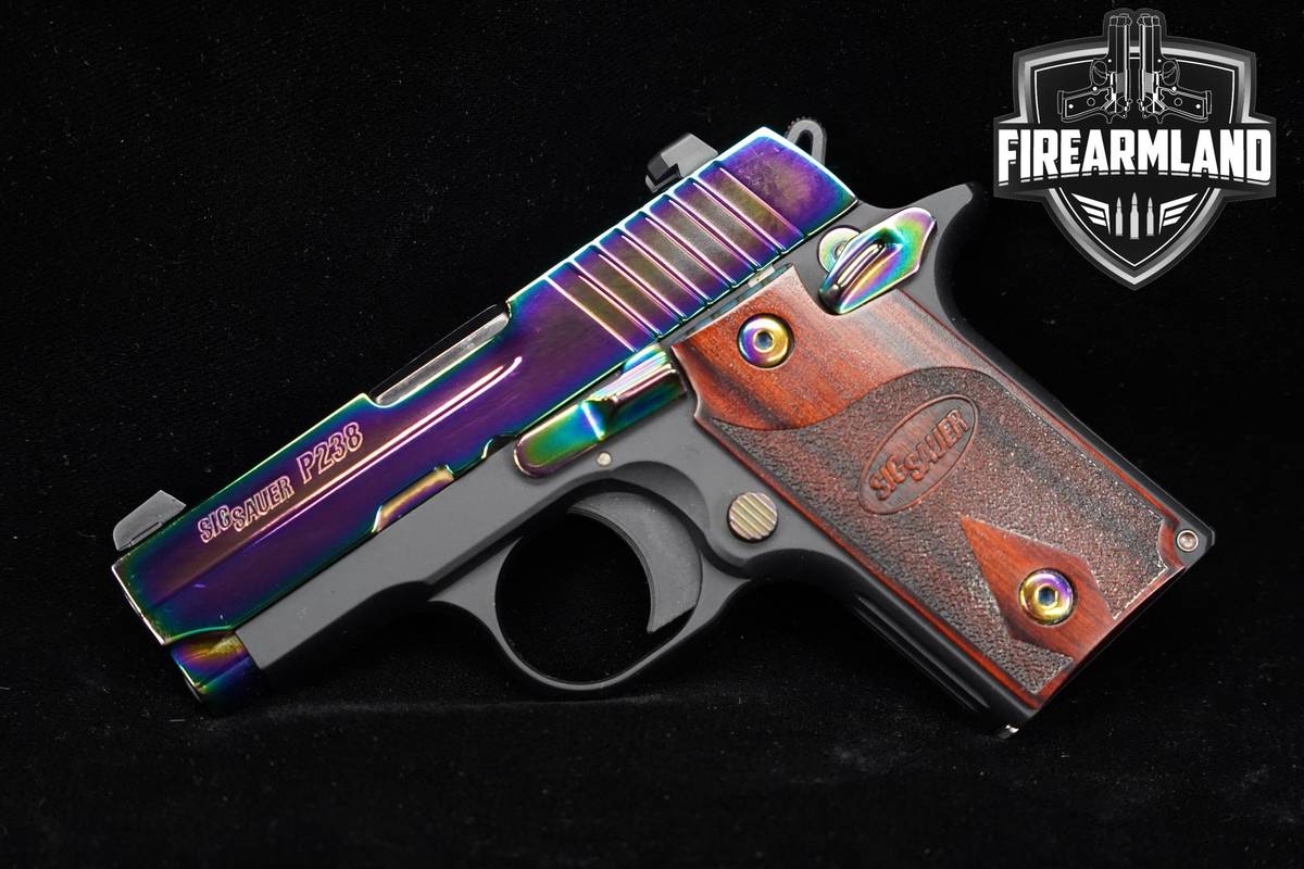 Sig Sauer P238 Rainbow Titanium 380 ACP 2.7" P-238 +HOLSTER