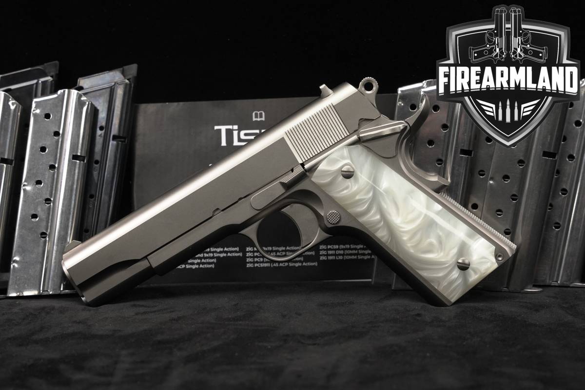 Trabzon Silah Sanayi AS TİSAŞ ZIG M1 9mm 1911 5" Stainless Pistol +10 MAGS