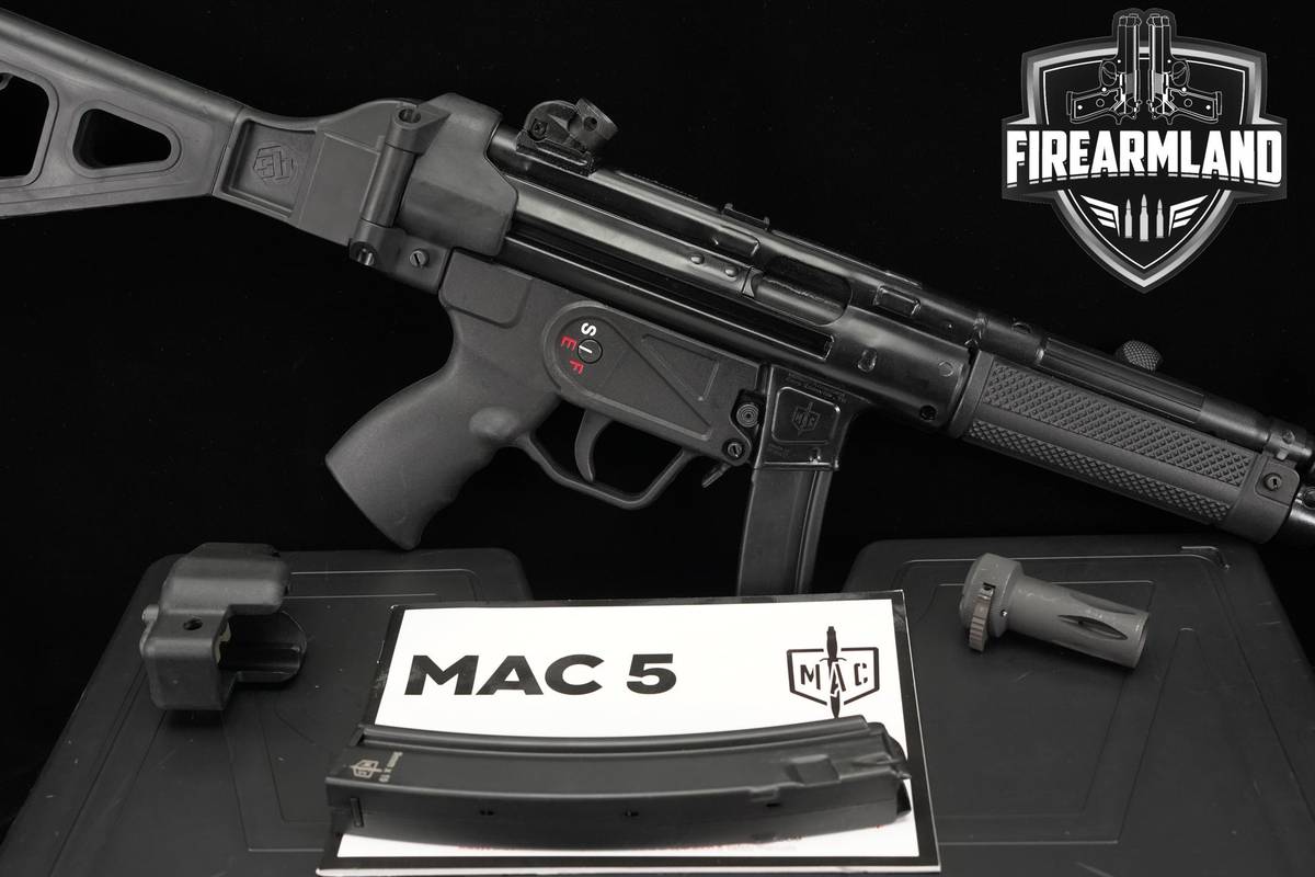 Mertsav MAC 5 9mm 8.9" MP5 +2 MAGS & ORIG CASE