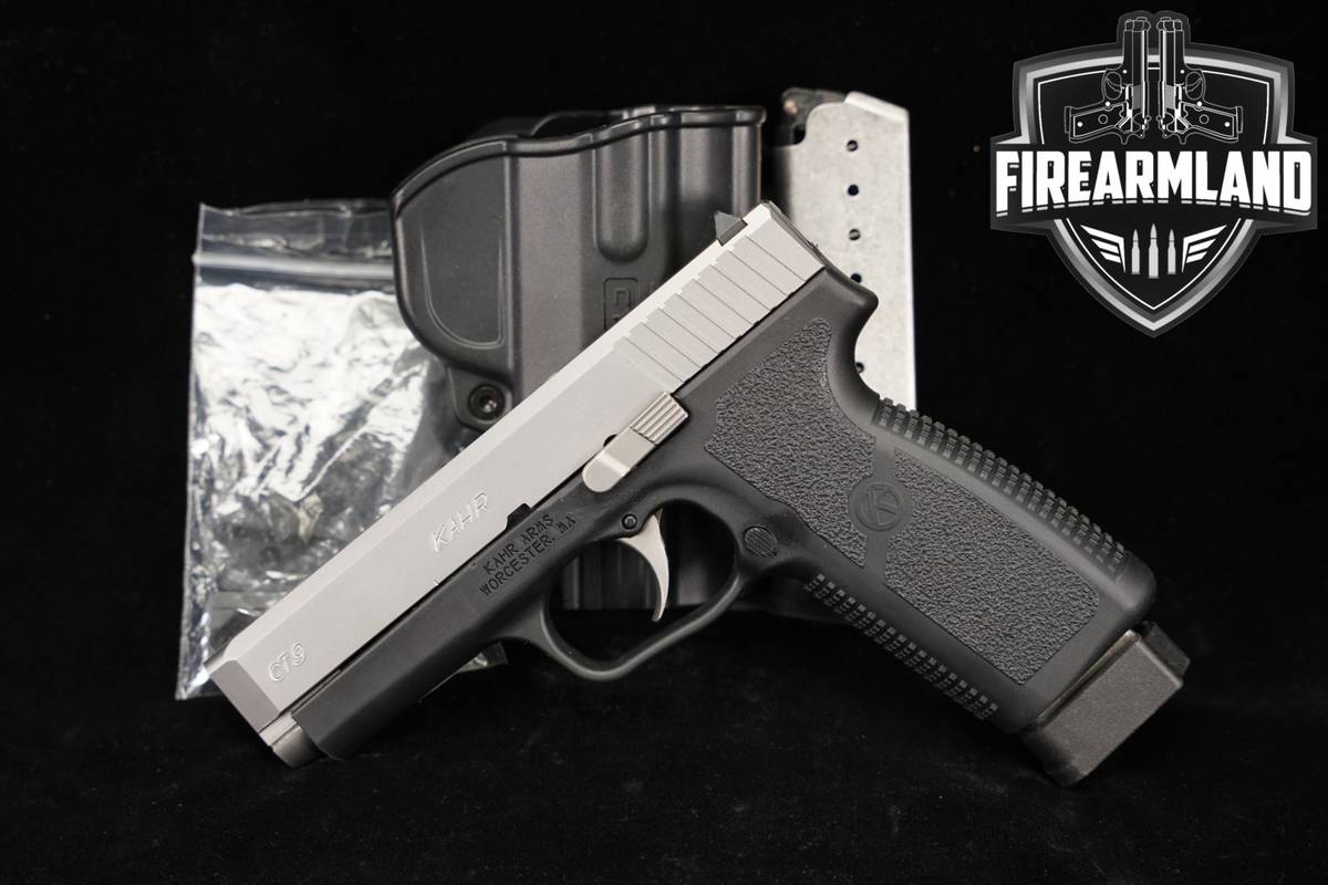 Kahr Arms CT9 9mm 4" Two-Tone Stainless CT-9 +2 MAGS & HOLSTER