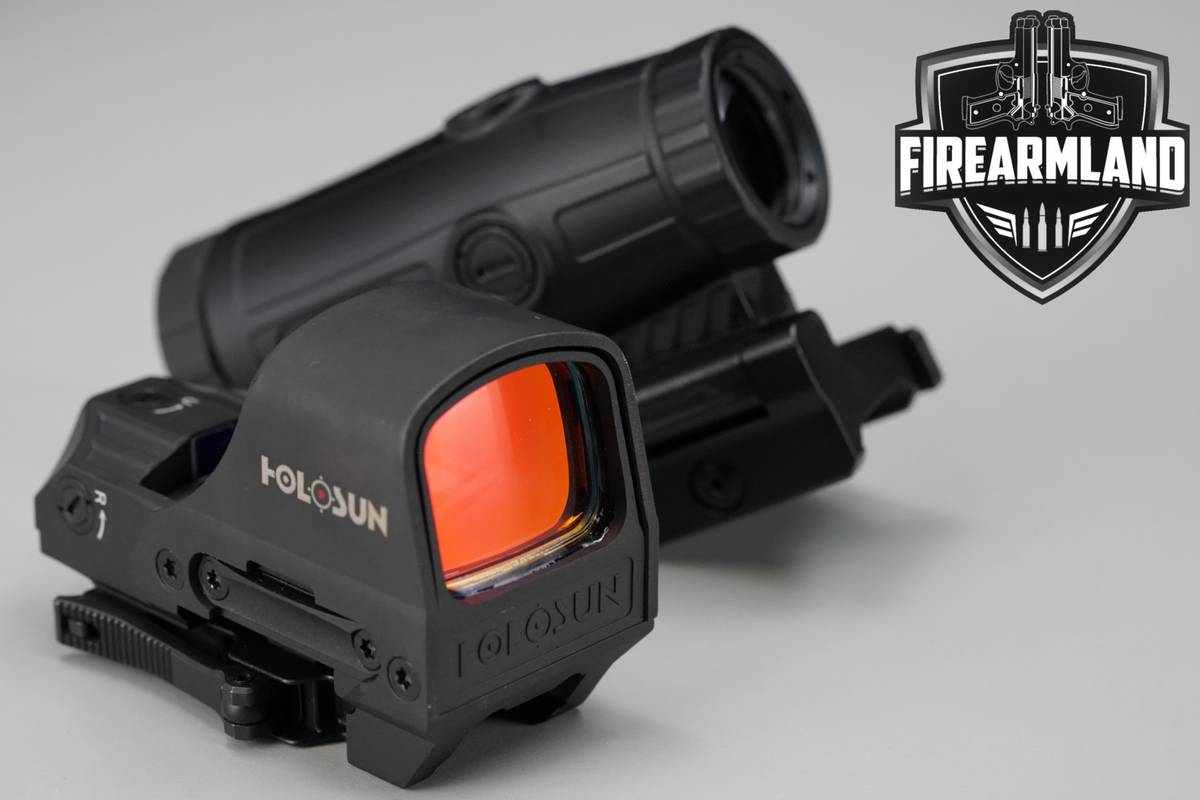 Holosun HS510C Red 2 MOA Dot & 65 MOA Circle & HM3X Magnifier Combo +OG BOX