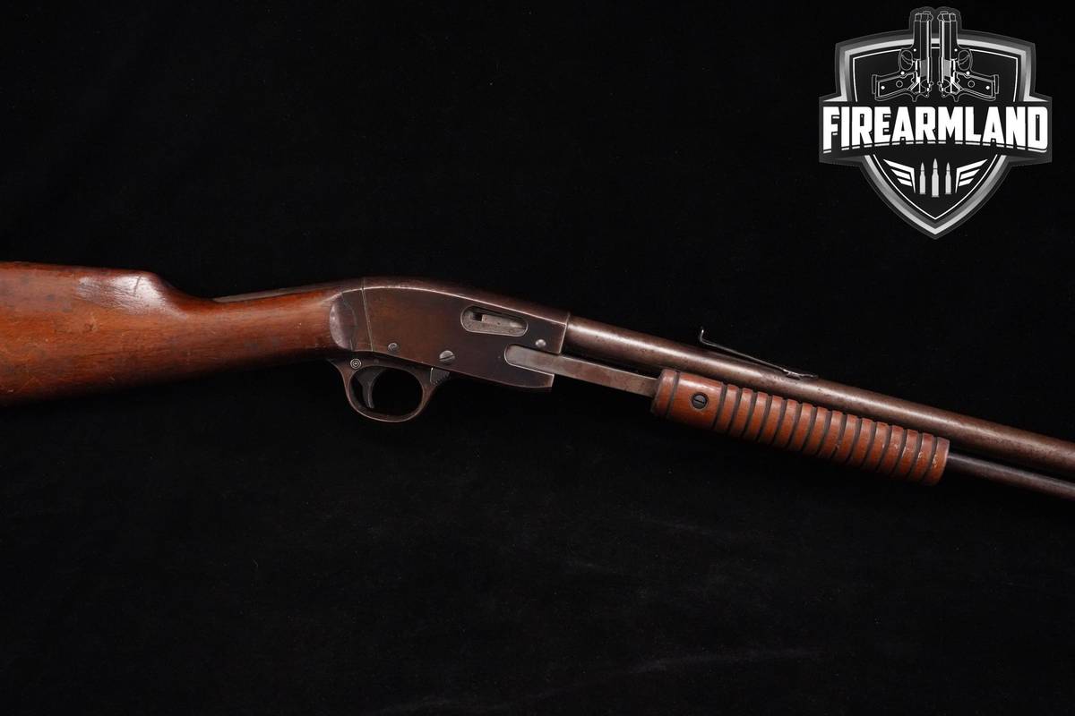 VINTAGE 1920's-1930's J Stevens Model 75 22LR 24" Blued & Walnut Pump Gun