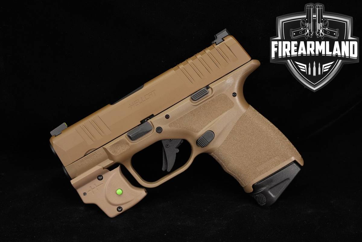 Springfield Armory Hellcat 9mm 3" Desert FDE +VIRIDIAN LASER