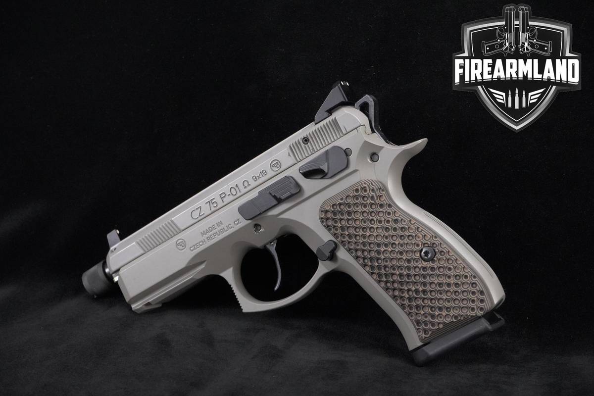 CZ 75 P-01 Omega 9mm 4.4" Urban Grey CZ-75-P-01-Omega P01 +2 MAGS & CASE
