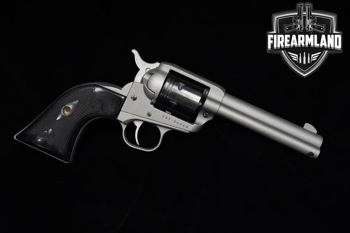 Ruger Wrangler 22LR 4.62" Silver Cerakote Ruger 22-LR Wrangler +HOLSTER