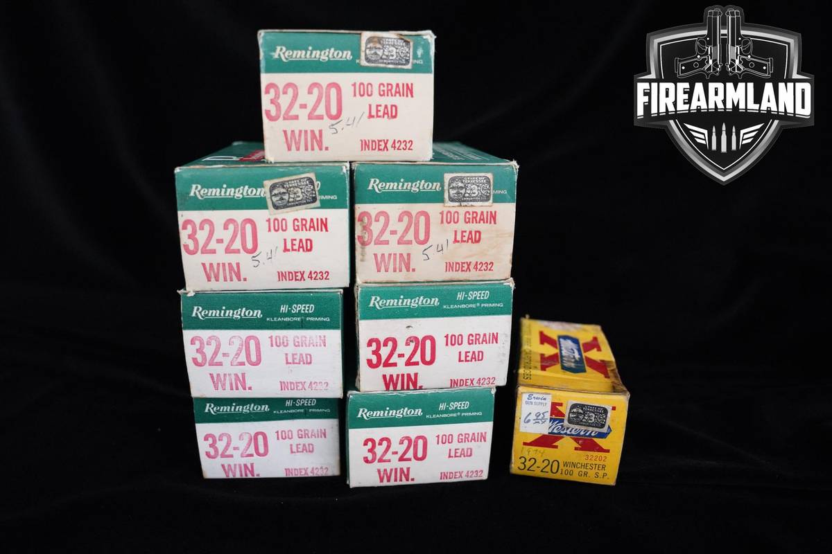 VINTAGE REMINGTON 32-20 Win Ammo 32-20-Win Ammo 400 ROUNDS