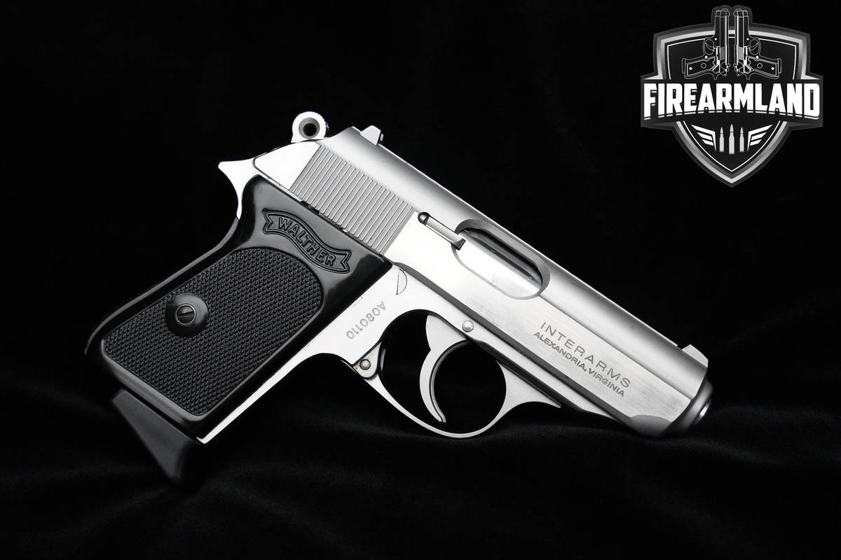 1995 Walther PPK 380 ACP 3.3" Stainless PPK Walther +2 MAGS & ORIG CASE