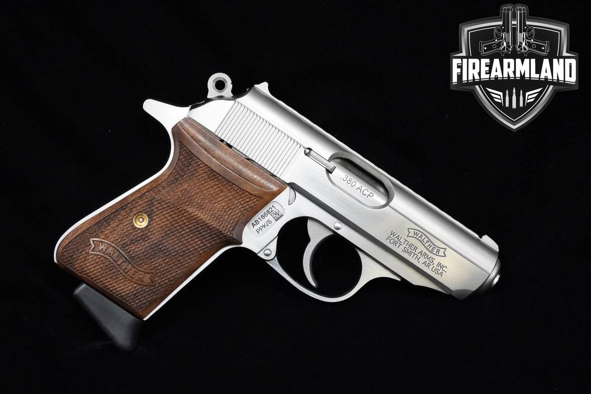 Walther PPK/s Stainless 380 ACP 3.4" Stainless Steel Walther-PPK/s +2 MAGS