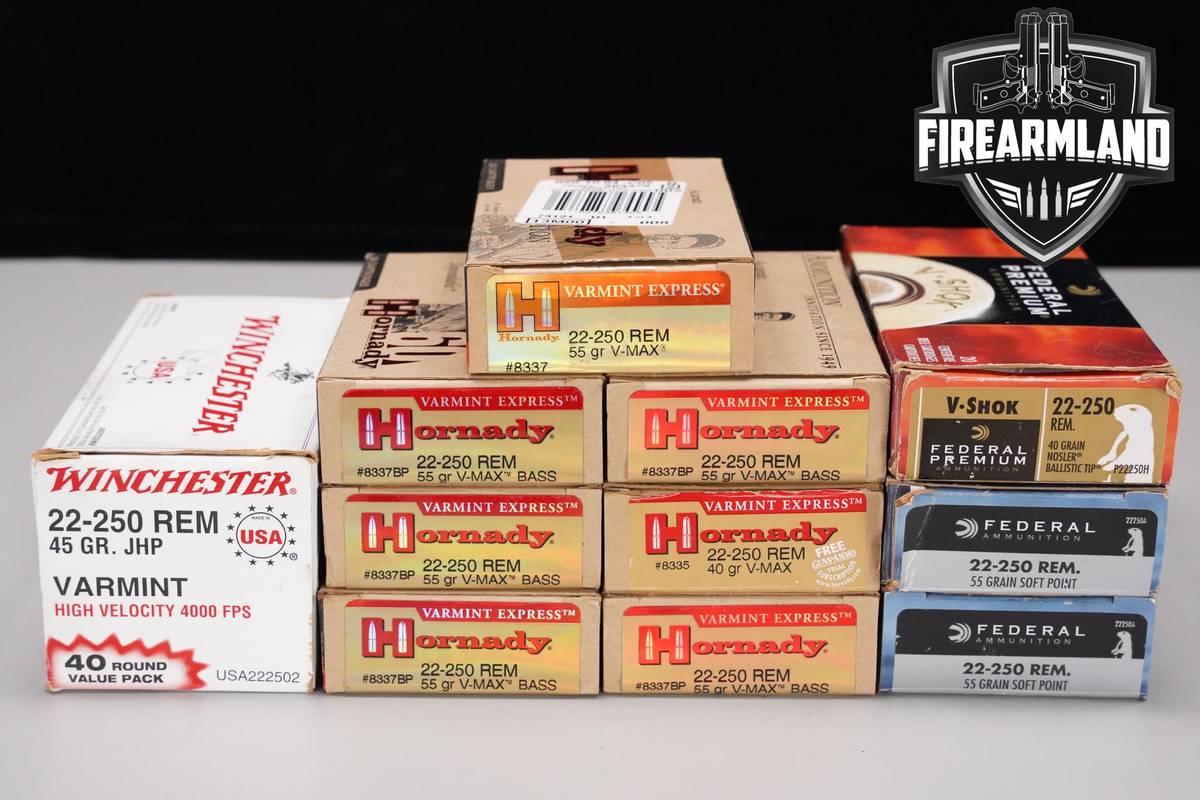 22-250 Remington Ammunition 22-250-Rem Ammo 240 ROUNDS