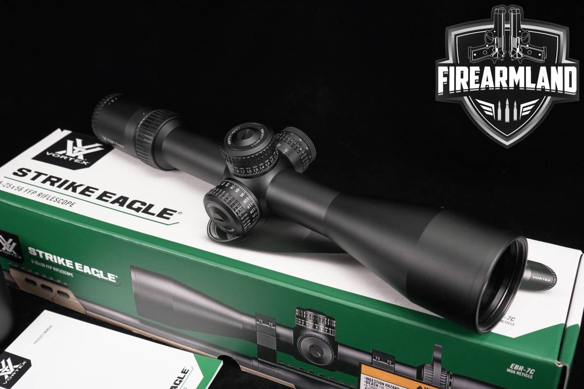 Vortex Optics Strike Eagle 5-25x56mm FFP Red Illumination EBR-7C MOA Scope