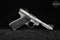 2008 Sturm Ruger Mark III Hunter, Crimson Trace Lasergrips Package .22 LR Satin Stainless in Good Condition Image 4