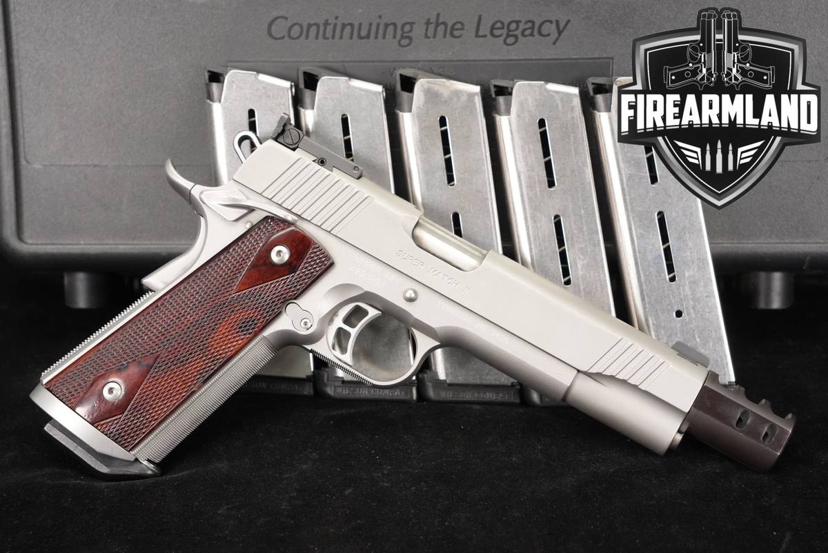 Kimber Super Match II Custom Shop 45 ACP 1911 PORT COMP +6 MAGS, ORIG CASE