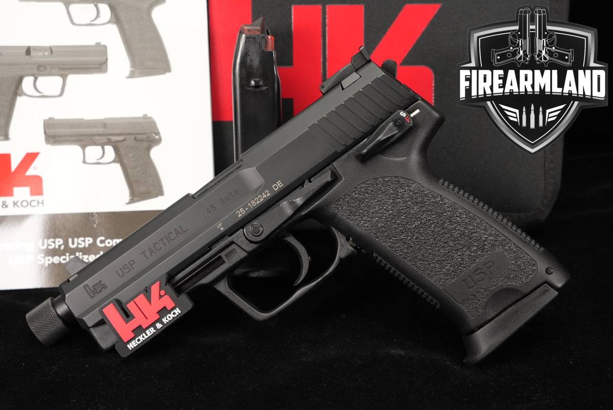 Heckler & Koch USP Tactical 45 ACP H&K USP45 THREADED +2 MAGS & ORIG CASE