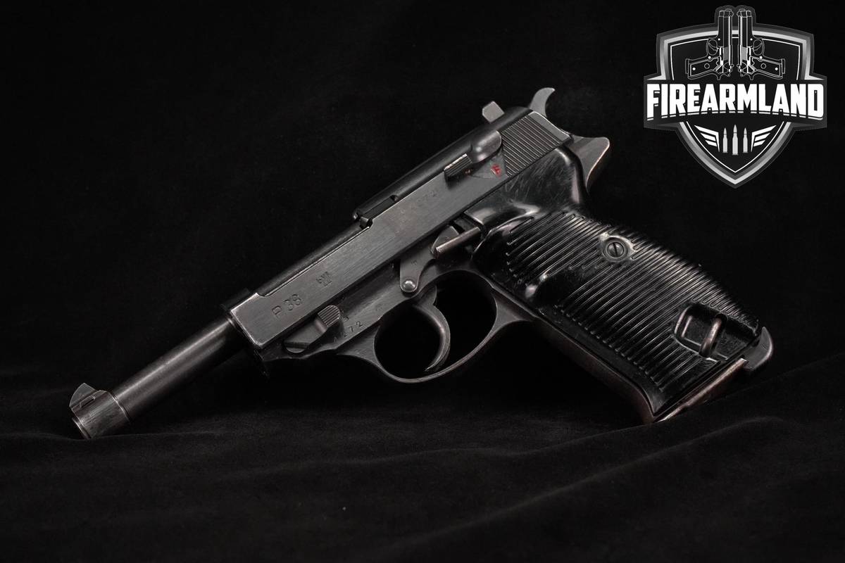 THIRD-REICH 1944 Mauser P.38 9mm 4.9" byf P38 DA/SA WW2