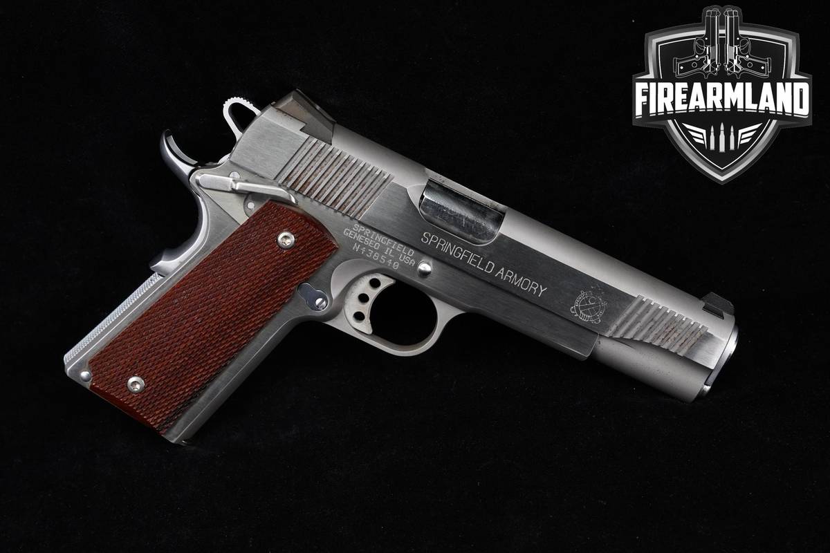 Springfield Armory Model 1911-A1 Loaded Stainless 40 S&W 5" Target Pistol