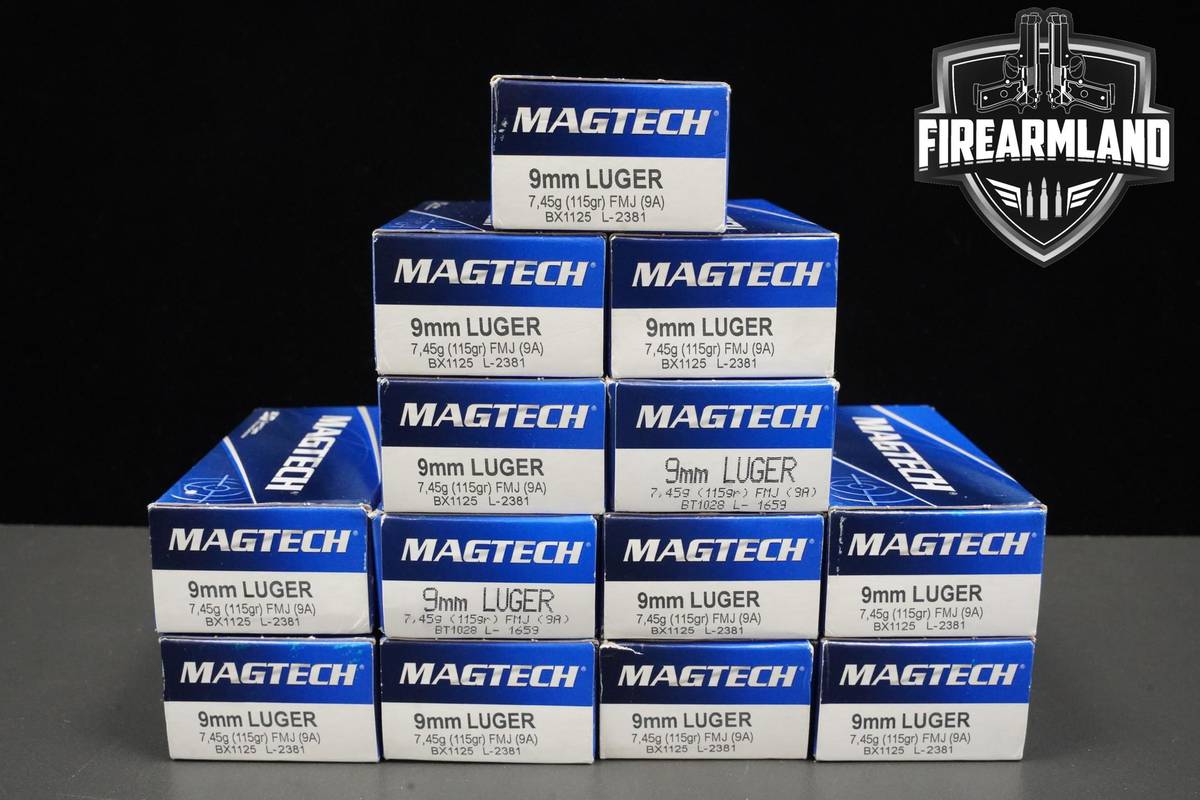 9mm Luger Ammo 9mm-Luger Ammunition 650 ROUNDS