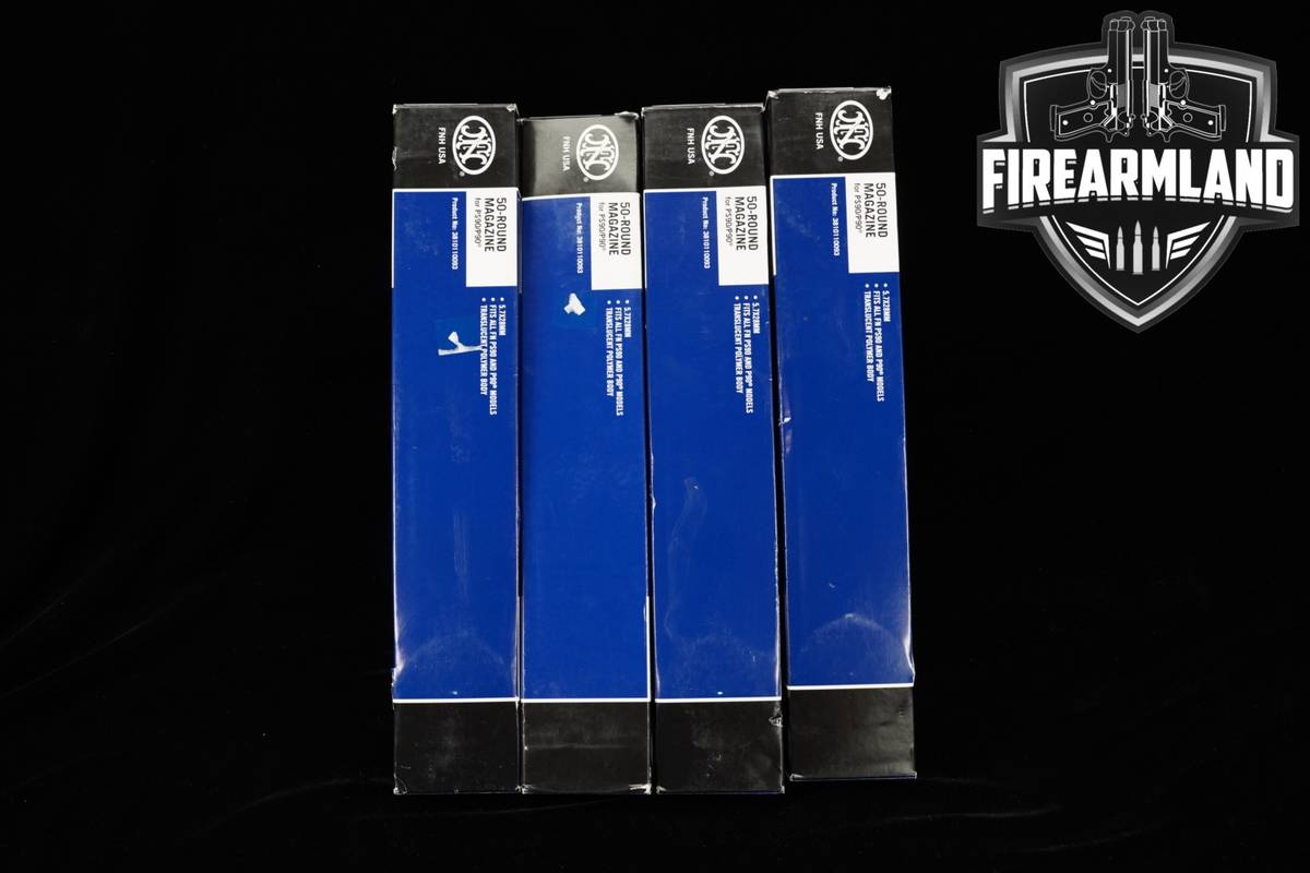FN FOUR (4) PS90/ P90 50 Round Magazines 5.7X28mm PS-90 P Mags