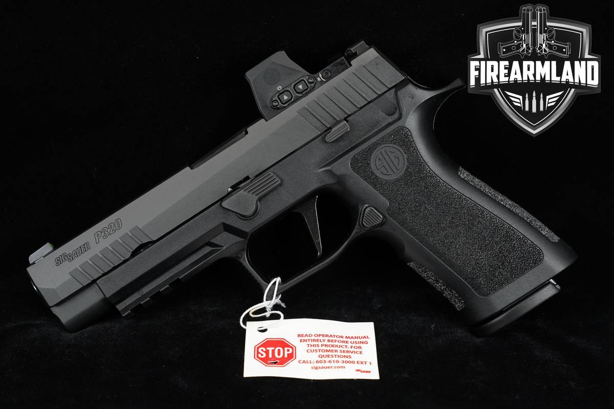 LIKE-NEW Sig Sauer P320 XSeries FULL 9mm 4.7" +3 MAGS, ORIG CASE & ROMEO-X