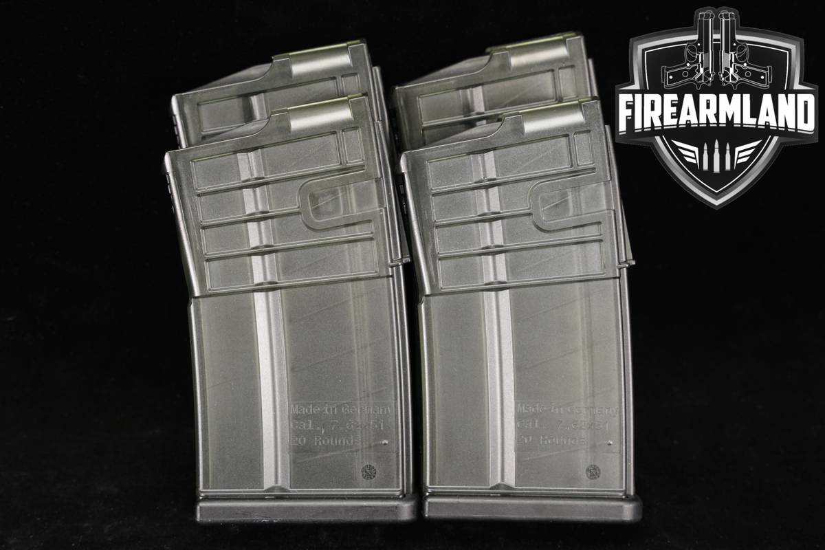 Heckler & Koch H&K FOUR 4 MR762 20 Round Magazines 7.62mm NATO MR 762 Mags