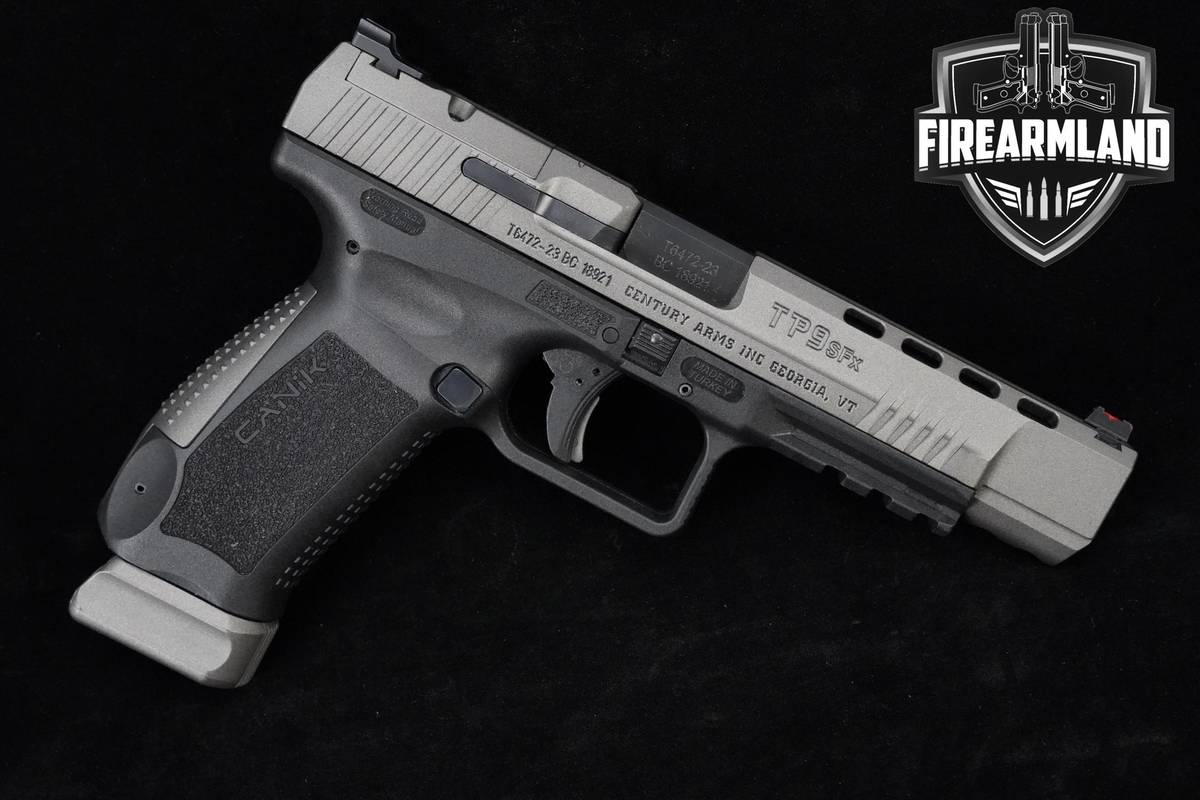 Canik TP9 SFX 9mm 5.2" Tungsten Canik +2 MAGS, ORIG CASE & HOLSTER