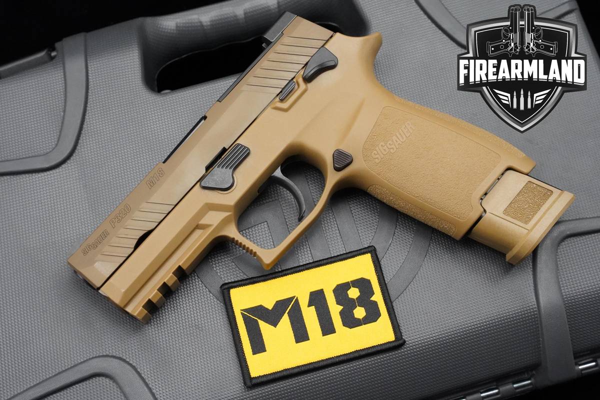 Sig Sauer P320 M18 9mm Coyote nPVD Sig-Sauer P320 P-320 +3 MAGS & ORIG CASE