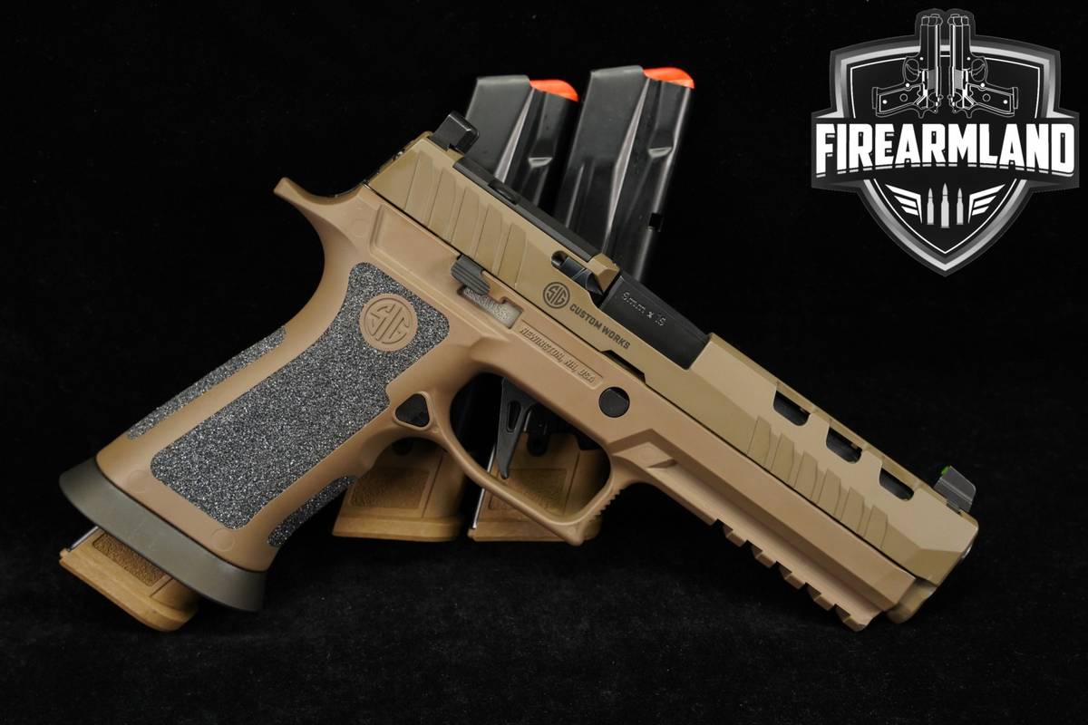 Sig Sauer P320 XFIVE DH3 Custom Works 9mm OR 5" Coyote Tan P 320 +3 MAGS