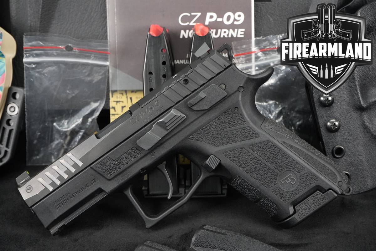 CZ P-09 C Nocturne 9mm Optics-Ready 3.75" P09 +3 MAGS, ORIG CASE & HOLSTER