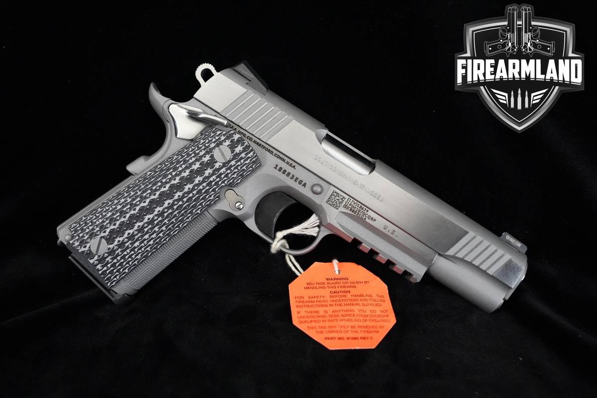 RARE Colt Government Rail M45A1 1911 Two-Tone Stainless Steel 45ACP 5" Colt