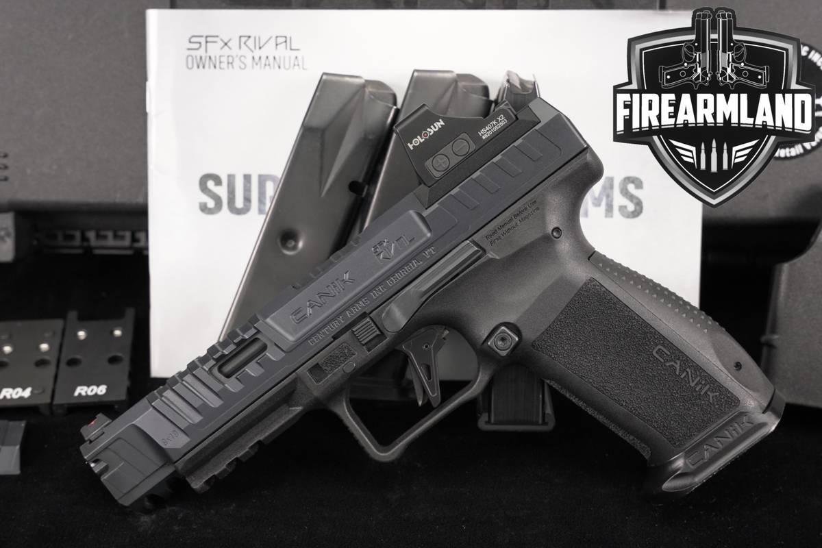 Canik SFx Rival 9mm 5" +4 MAGS, ORIG CASE, HOLOSUN OPTICS