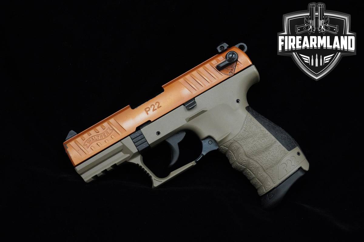 Walther P22 CA FDE 22LR FDE Walther P-22 +2 MAGS & ORIG CASE