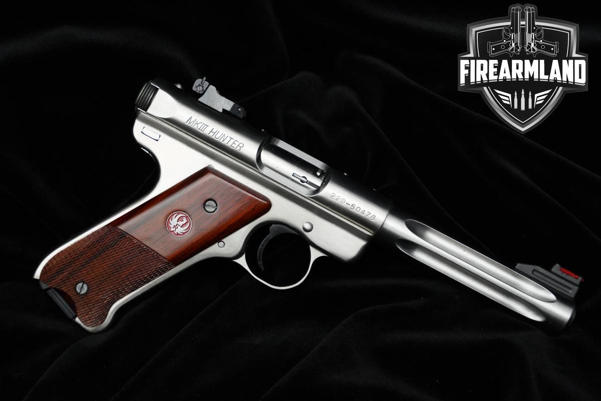 Ruger MKIII Target Hunter 22LR 5.5" Stainless Steel MKIII Ruger Target MAGS