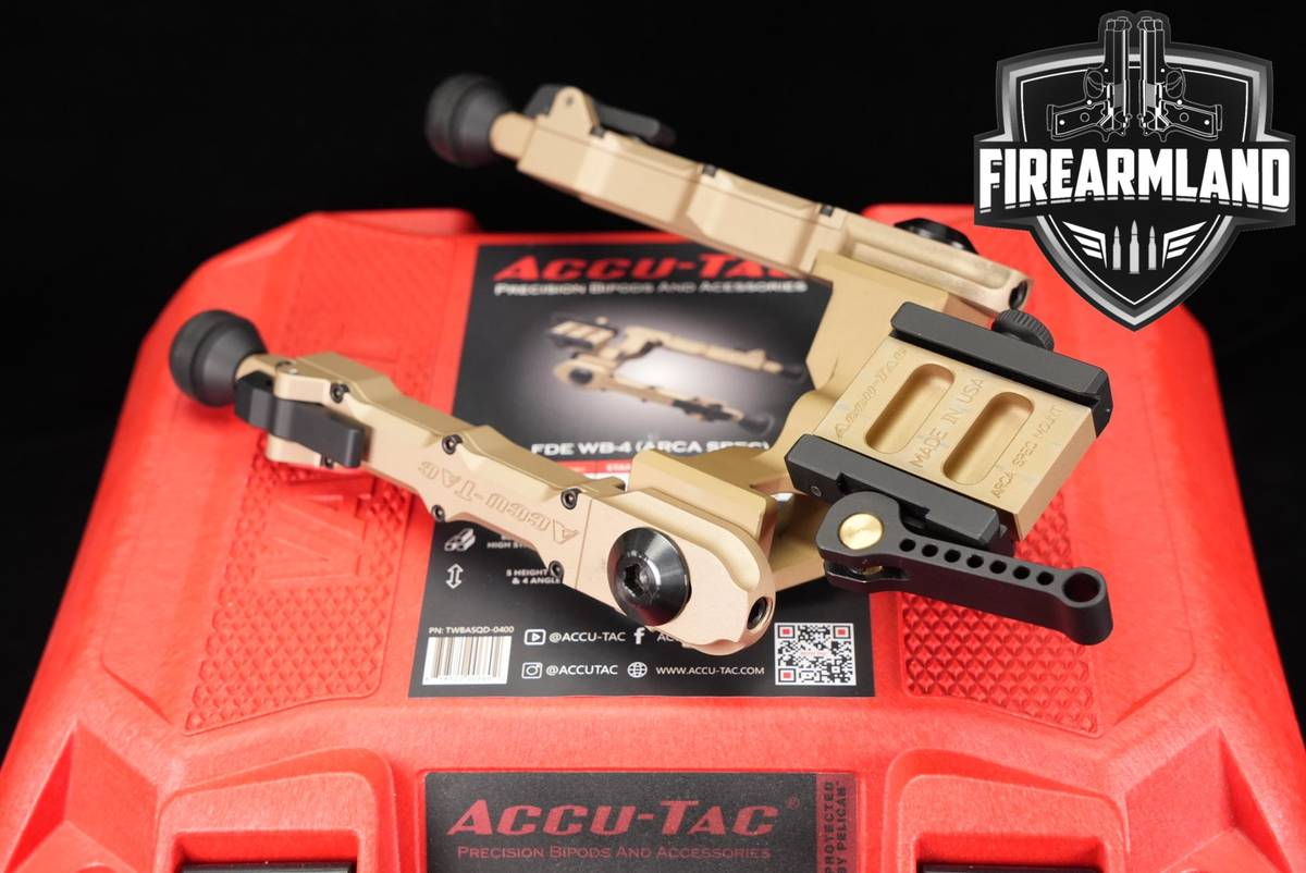 Accu-Tac WB-4 Arca Spec Bipod WB4 Bi Pod +ORIG CASE
