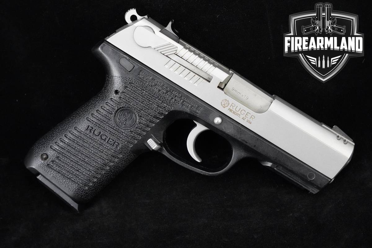 DUTY Ruger P95 9mm 3.9" Matte Silver Ruger P-95 +2 MAGS & ORIG CASE