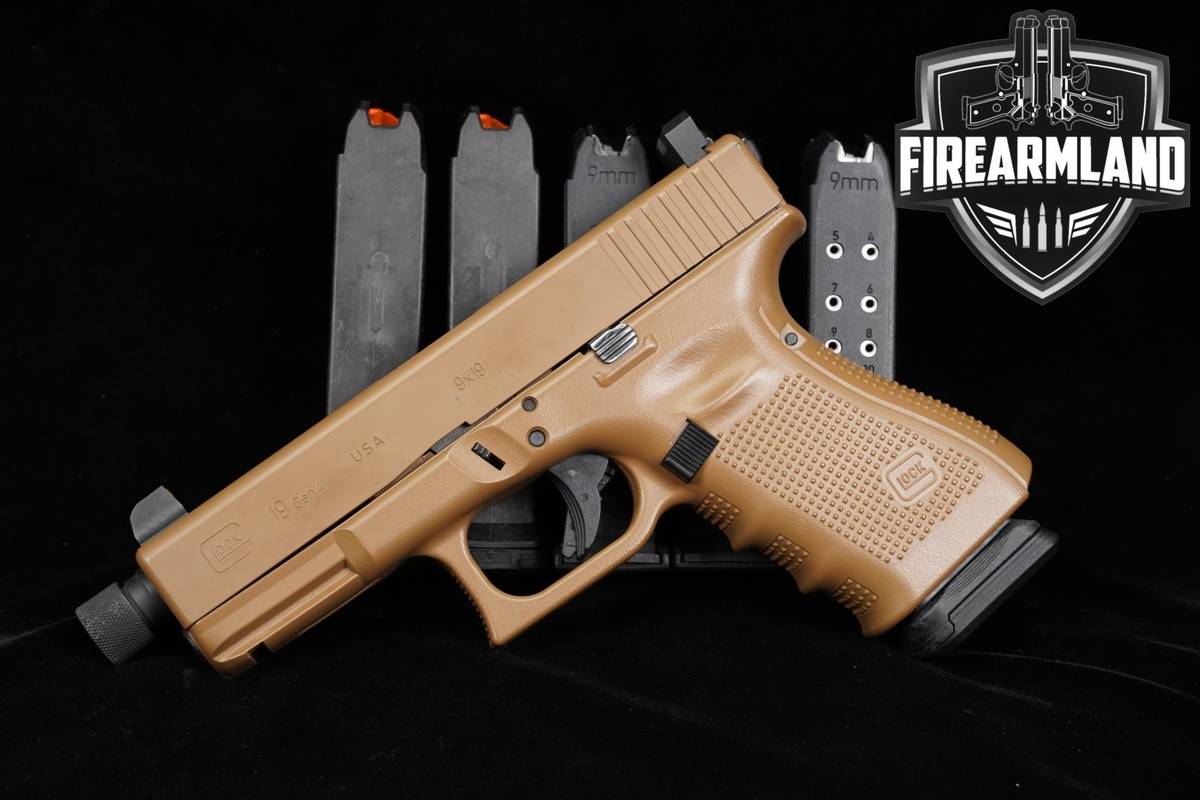 Glock 19 Gen4 Apollo Custom 9mm AAC THREADED G19 Gen 4 +6 MAGS