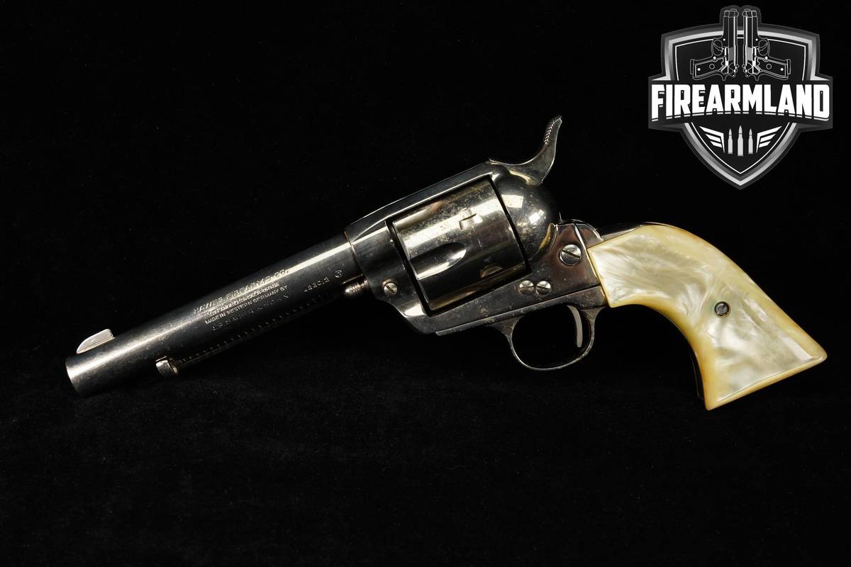 Hawes Western Six Shooter 22 Rimfire 5.5" Nickel Target Revolver