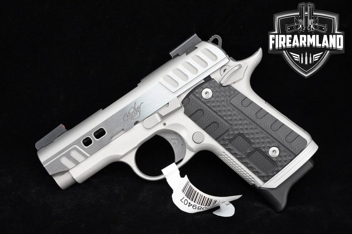 Kimber Micro 9 Rapide Black Ice 9mm 1911 3.15" Silver, KimPro II +ORIG BOX