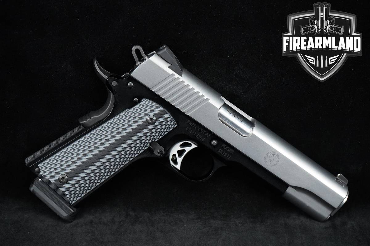 LIKE-NEW Ruger SR1911 Lightweight 45 ACP 1911 5" GOVT Two-Tone Stainless