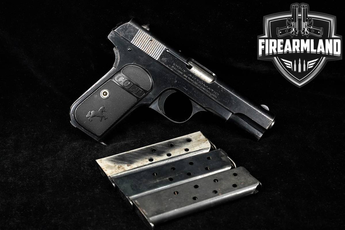 1923 Colt Model 1903 Pocket Hammerless Type III 32 ACP 3.75" Blued +4 MAGS