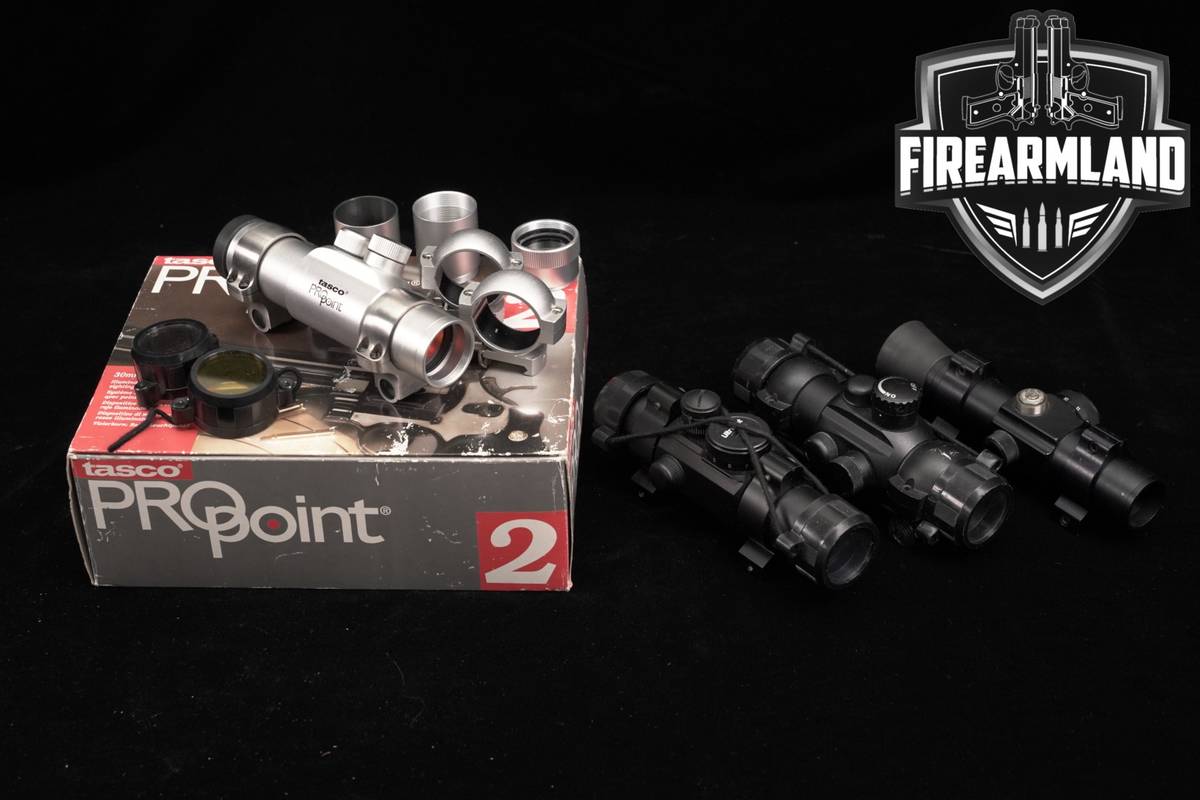 Four Red Dot Sight Lot Fixed 4 Pack Tasco UltraDot Riflescope Scopes