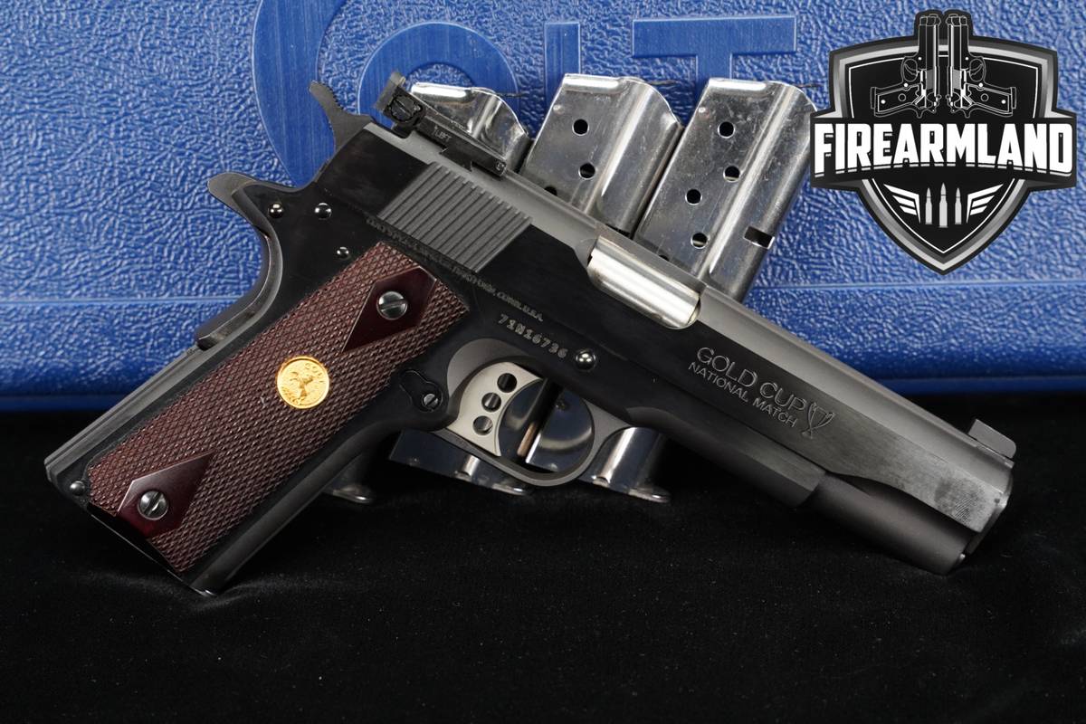 Colt Gold Cup National Match MK IV Series 70 9mm 1911 5" +4 MAGS & ORIG BOX
