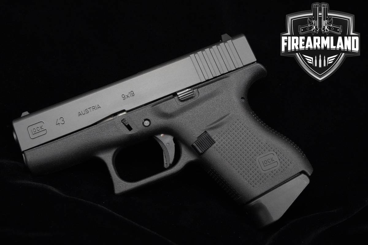 Glock 43 Slimline 9mm 3.41" Glock G43 G-43 +4 MAGS & HOLSTER