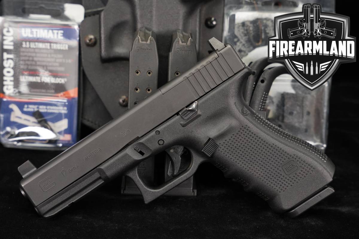 Glock 17 Gen4 MOS G17 Gen 4 9mm 4.49 +3 MAGS, ORIG CASE & HOLSTER