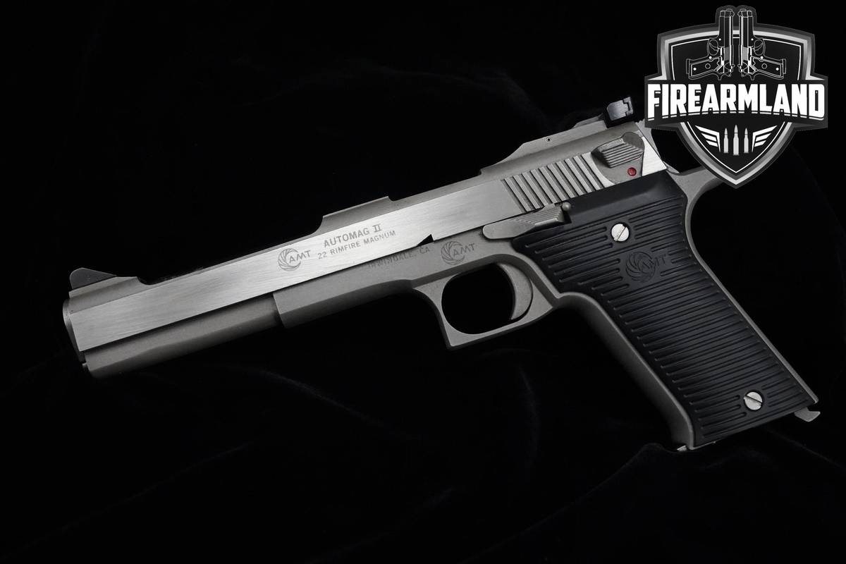 AMT AutoMag II Stainless 22 Magnum 6" Brushed Stainless AMT